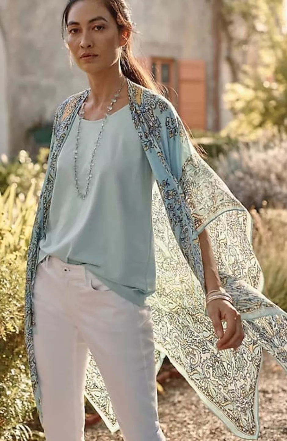 J.Jill Airy Paisley Ruana | Jjill | Women Ponchos, Ruanas & Scarves