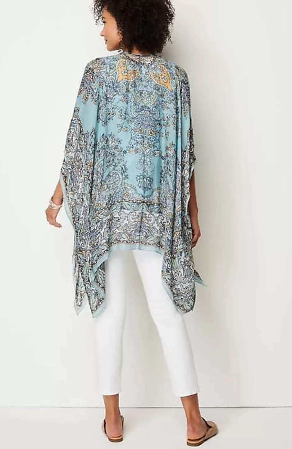 J.Jill Airy Paisley Ruana | Jjill | Women Ponchos, Ruanas & Scarves