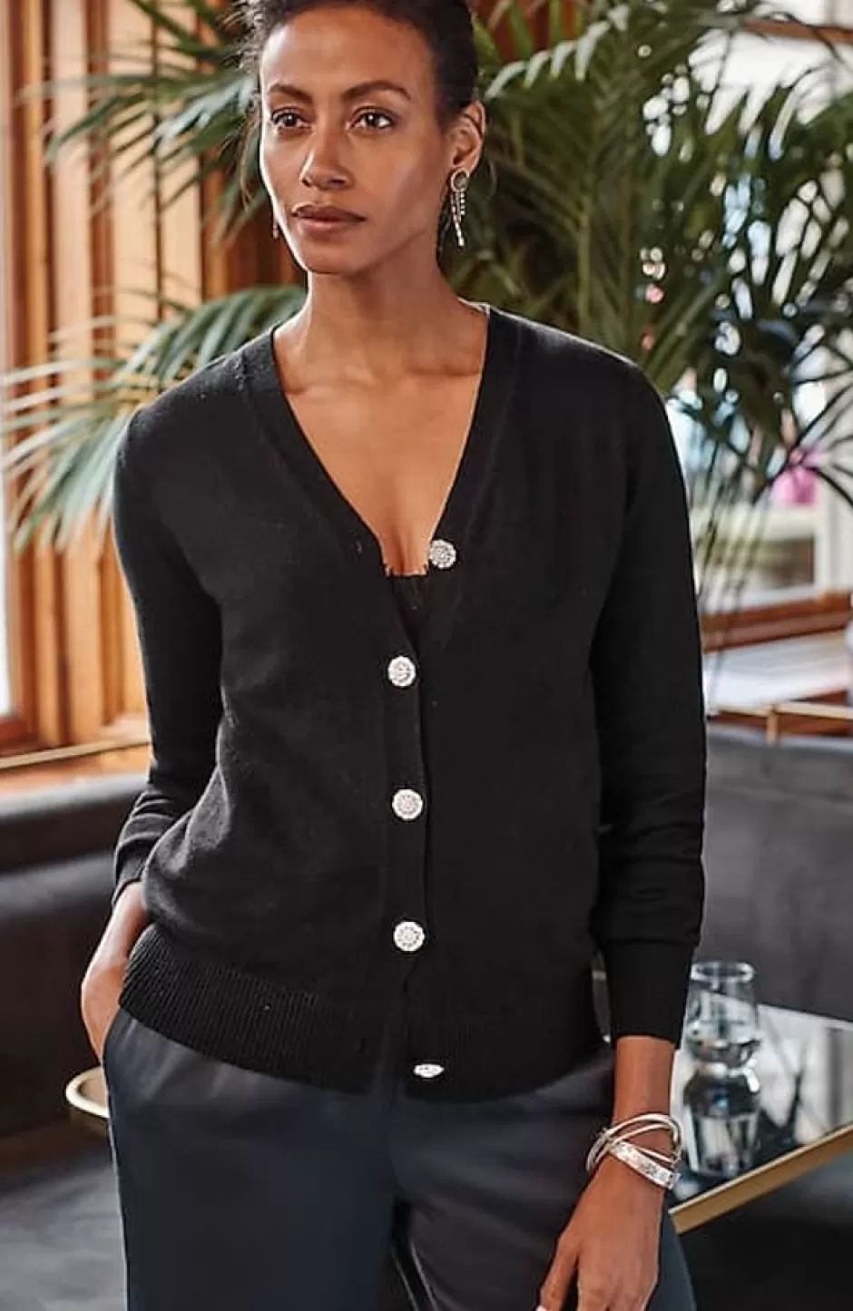 J.Jill Bejeweled-Buttons Cardi | Jjill | Women Sweaters