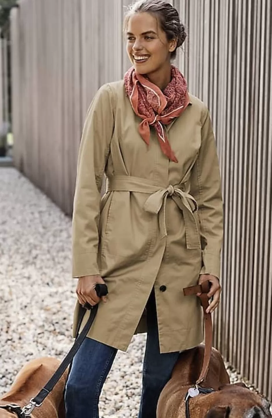 J.Jill Belted Trench Coat | Jjill | Women Jackets & Coats