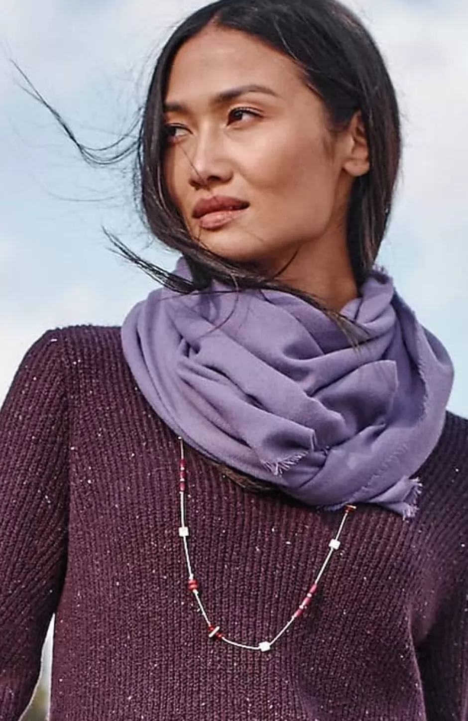 J.Jill Color Pop Square Scarf | Jjill | Women Ponchos, Ruanas & Scarves