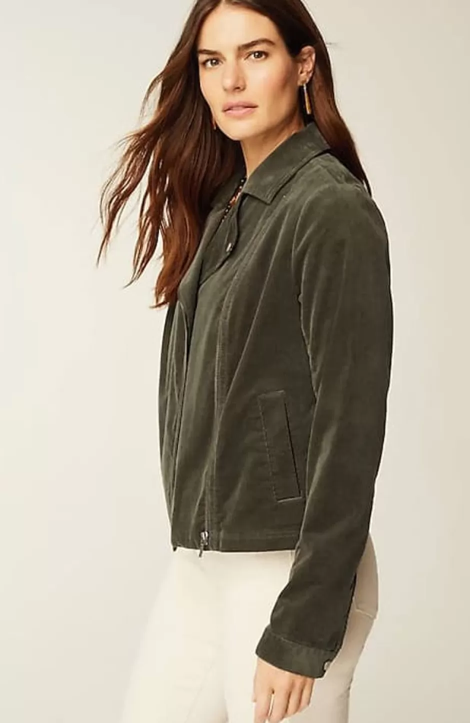 J.Jill Cord Moto Jacket | Jjill | Women Jackets & Coats