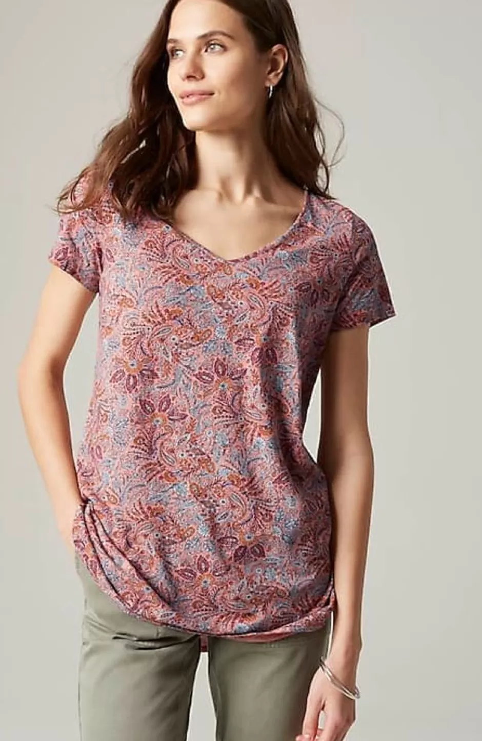 J.Jill Cotton And Tencel Modal Shirttail Tunic | Jjill | Women Tops & Tees