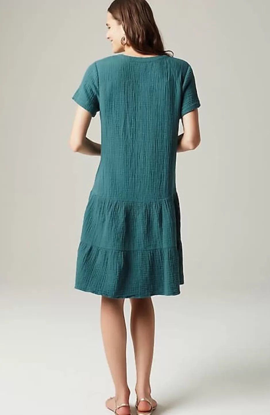 J.Jill Cotton-Gauze Tiered Dress | Jjill | Women Dresses