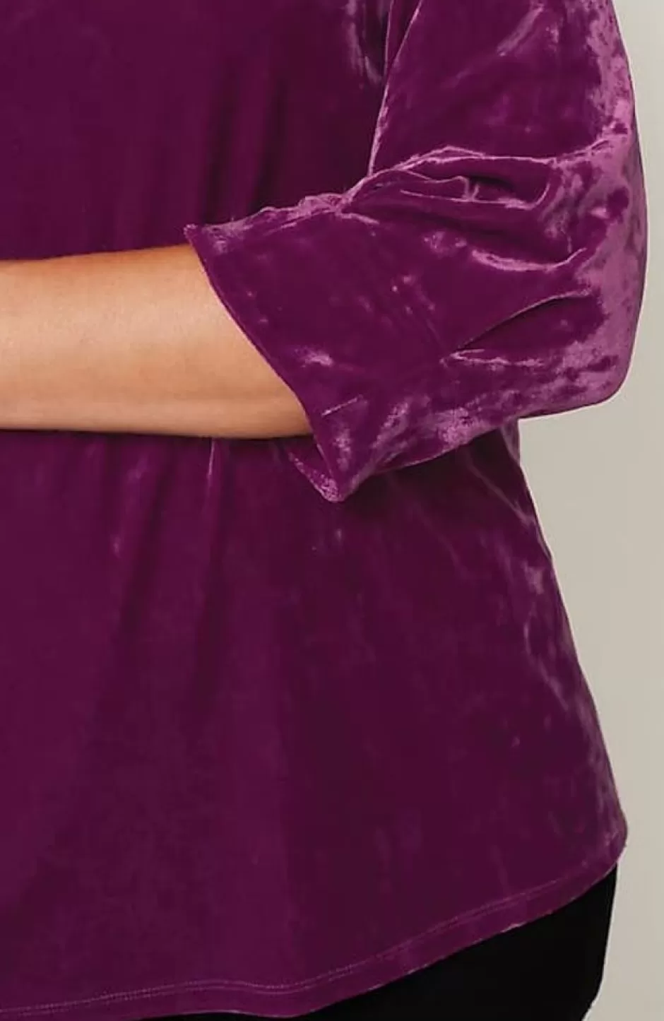 J.Jill Crushed-Velvet A-Line Top | Jjill | Women Tops & Tees