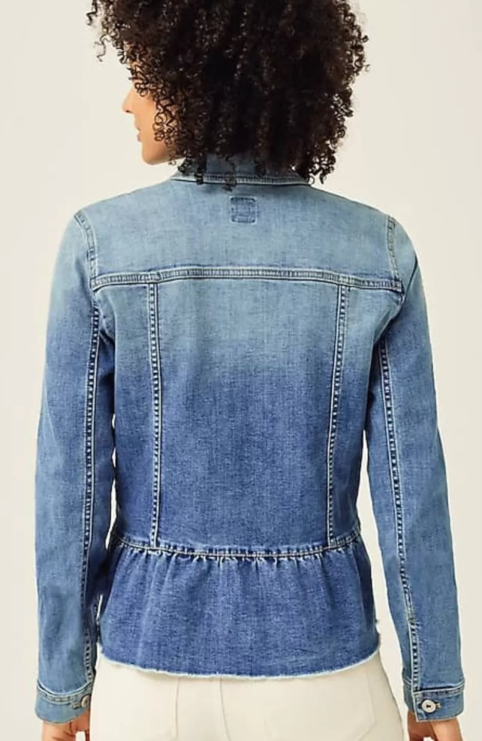 J.Jill Denim Peplum Jacket | Jjill | Women Jackets & Coats