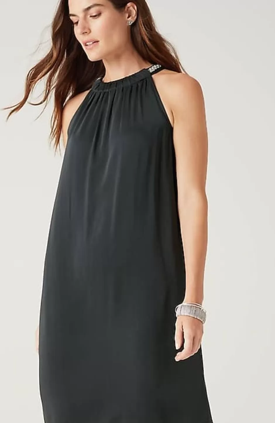 J.Jill Embellished Halter-Neck Dress | Jjill | Women Dresses