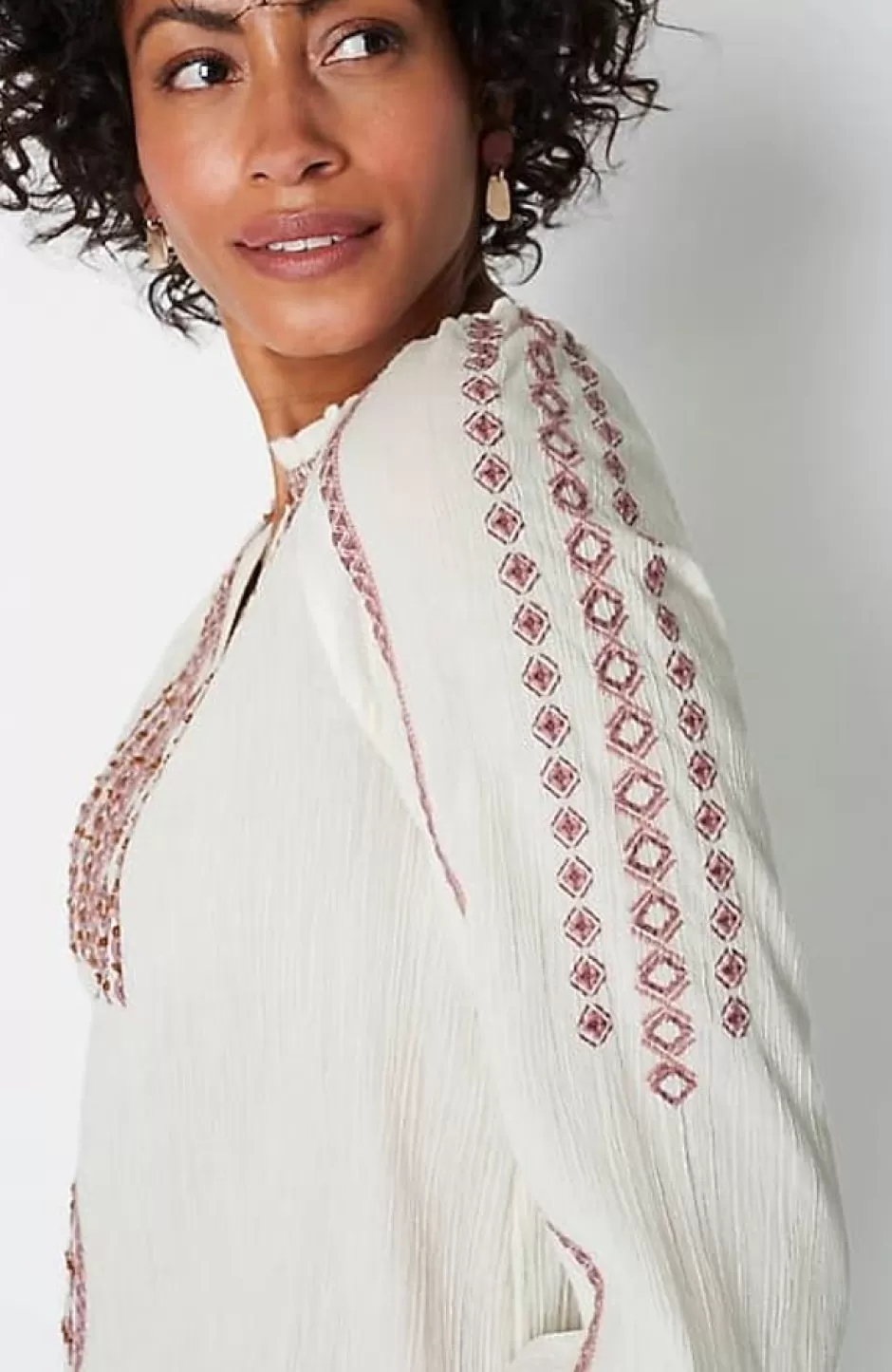 J.Jill Embroidered U0026 Beaded Peasant Top | Jjill | Women Tops & Tees