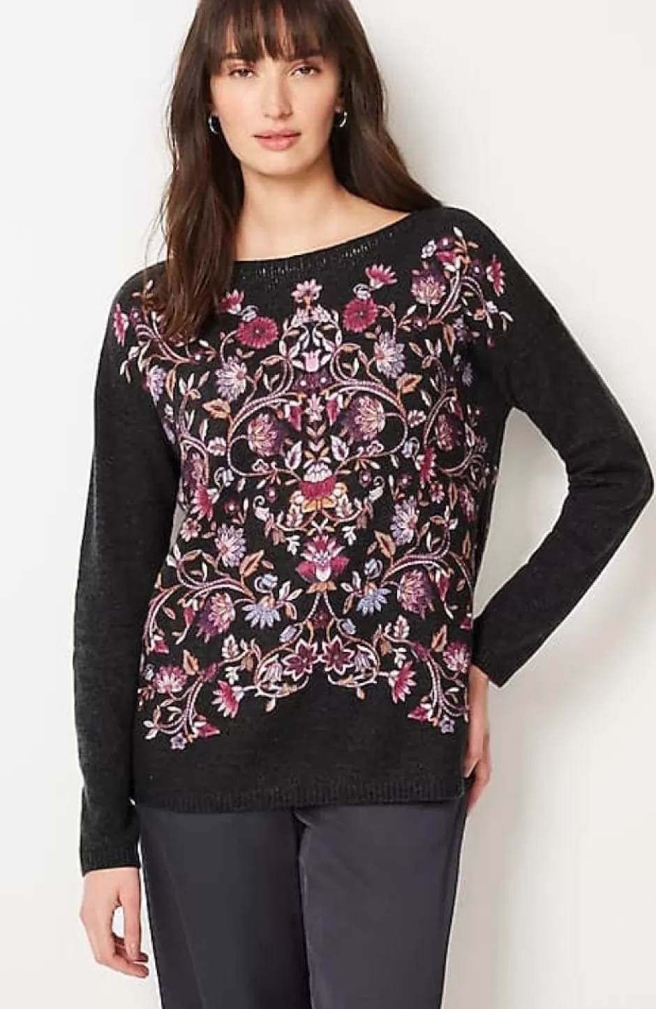 J.Jill Enchanted Florals Sweater | Jjill | Women Sweaters