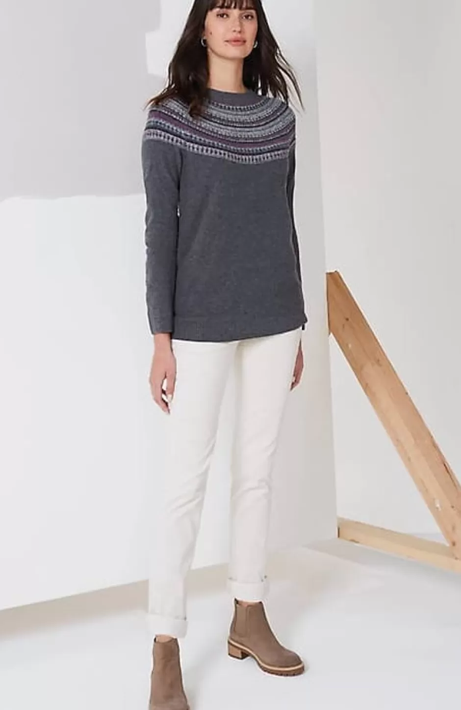 J.Jill Fair Isle Stripes Raglan Sweater | Jjill | Women Sweaters