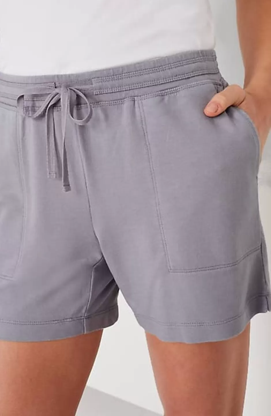 J.Jill Fit Drawstring-Waist Knit Shorts | Jjill | Women Shorts