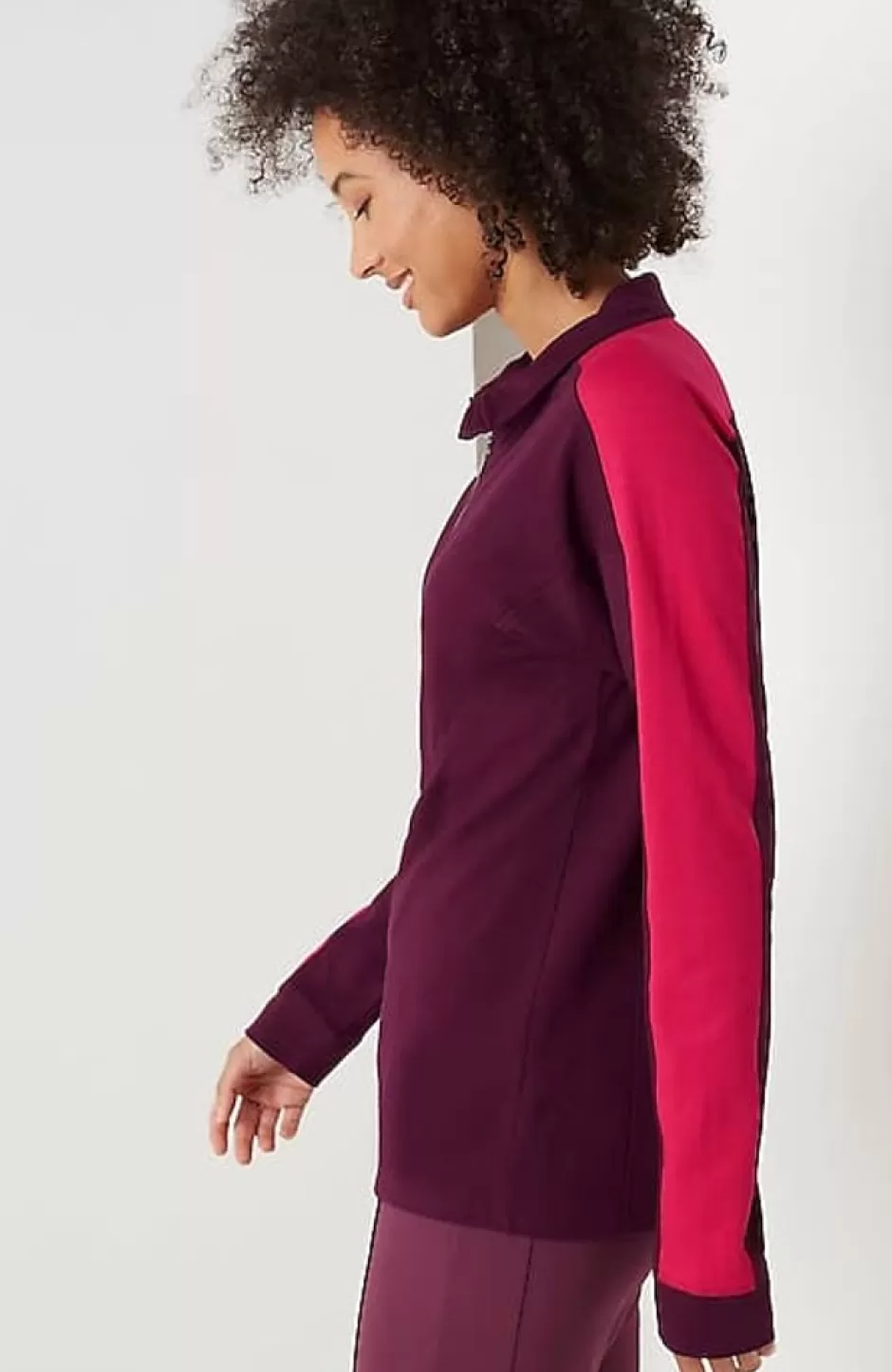 J.Jill Fit Half-Zip Color-Block Sweatshirt | Jjill | Women Tops & Tees