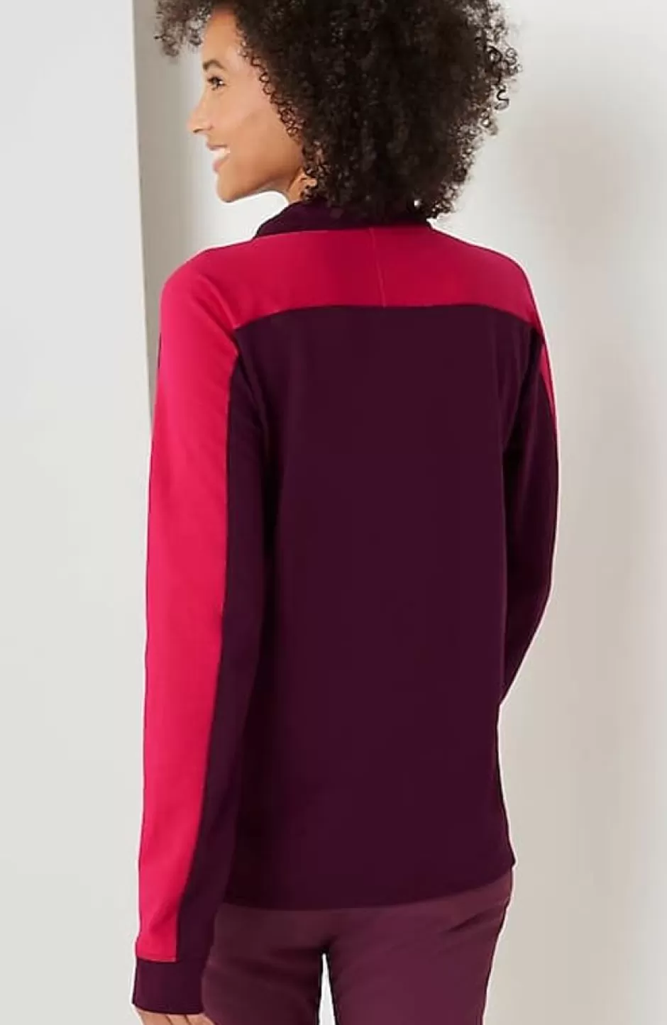 J.Jill Fit Half-Zip Color-Block Sweatshirt | Jjill | Women Tops & Tees