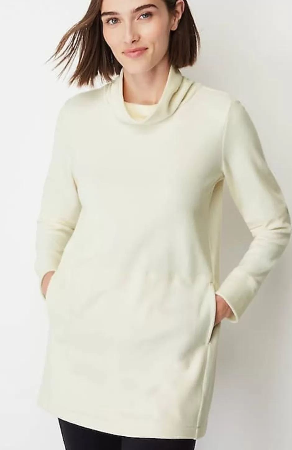 J.Jill Fit Microfleece Turtleneck Tunic | Jjill | Women Tops & Tees