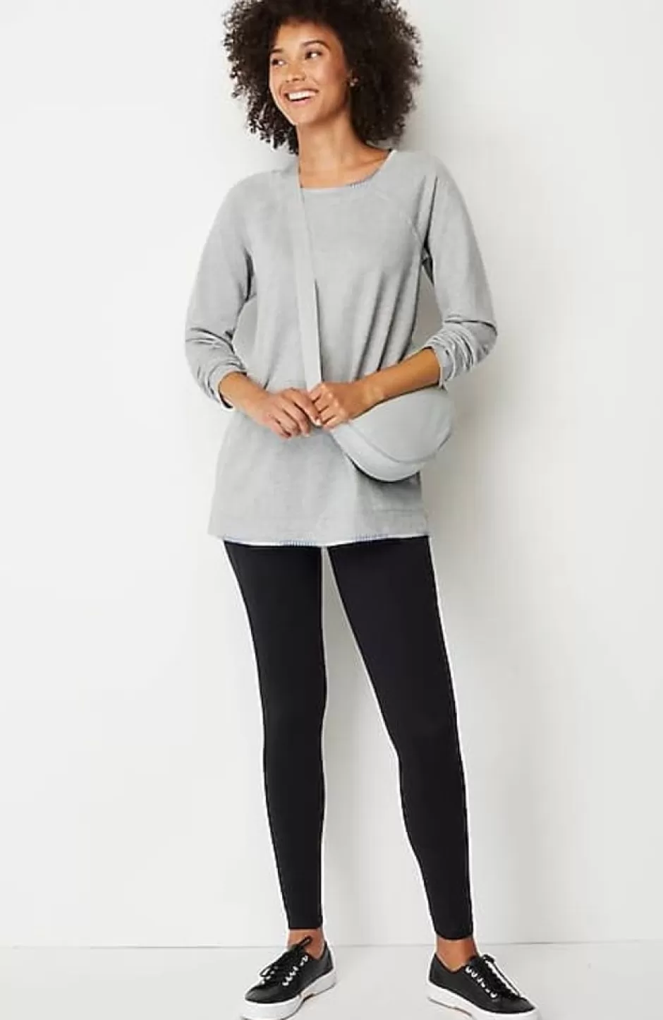 J.Jill Fit Ombre-Stitched Tunic Sweatshirt | Jjill | Women Tops & Tees