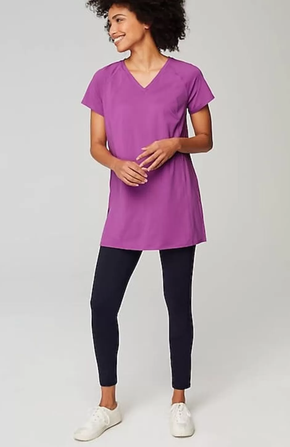 J.Jill Fit Supreme-Stretch Seamed Tunic | Jjill | Women Tops & Tees