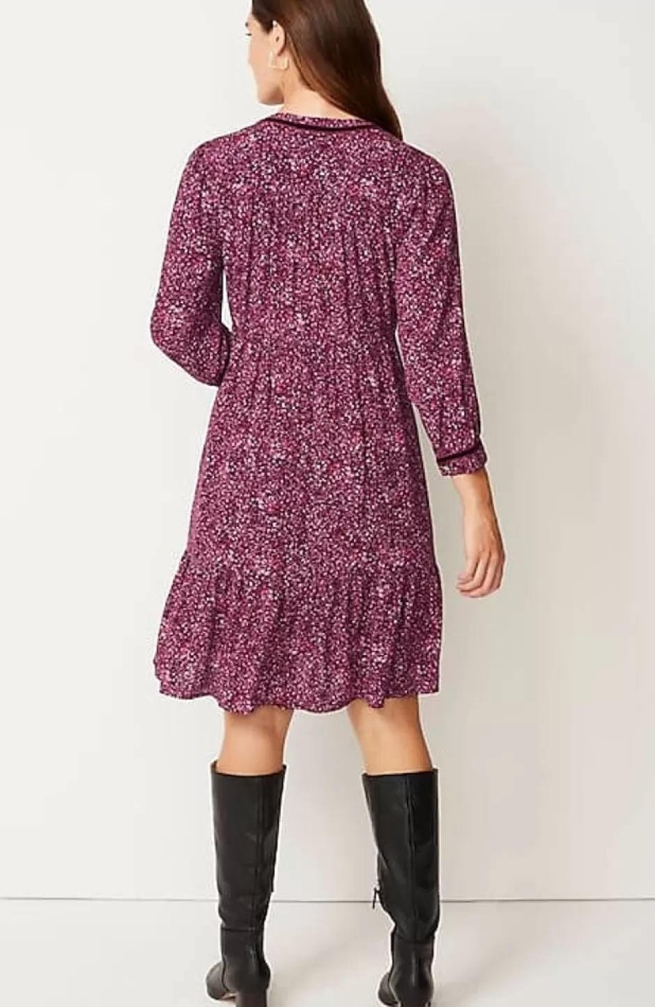 J.Jill Floral-Printed Flounced-Hem Dress | Jjill | Women Dresses