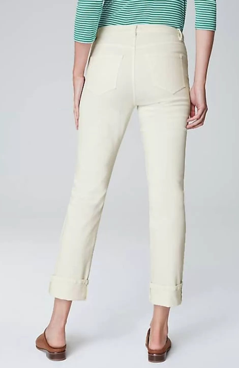 J.Jill High-Rise Straight-Leg Cuffed Jeans | Jjill | Women Pants & Jeans