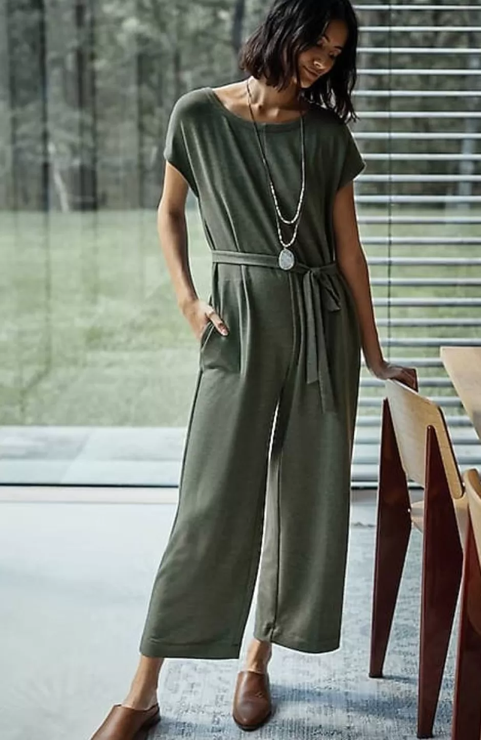 J.Jill Knit Belted Jumpsuit | Jjill | Women Dresses