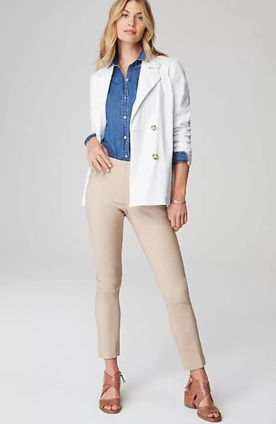 J.Jill Lightweight Double-Breasted Jacket | Jjill | Women Jackets & Coats