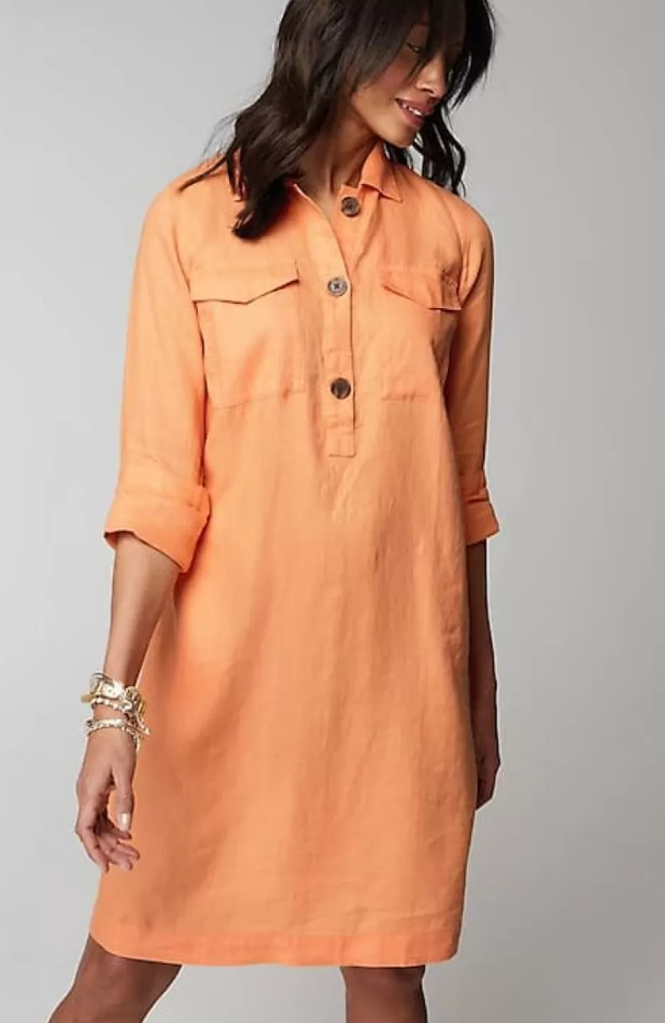 J.Jill Linen Popover Shirtdress | Jjill | Women Dresses