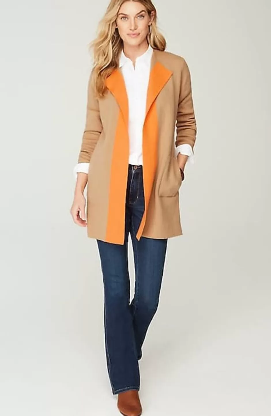 J.Jill Majestic Color-Blocked Cardi | Jjill | Women Sweaters