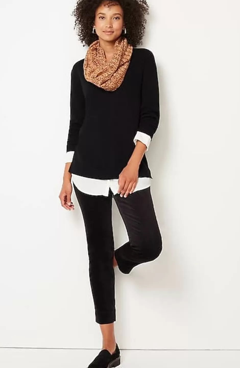 J.Jill Mixed-Media Layered Sweater | Jjill | Women Sweaters