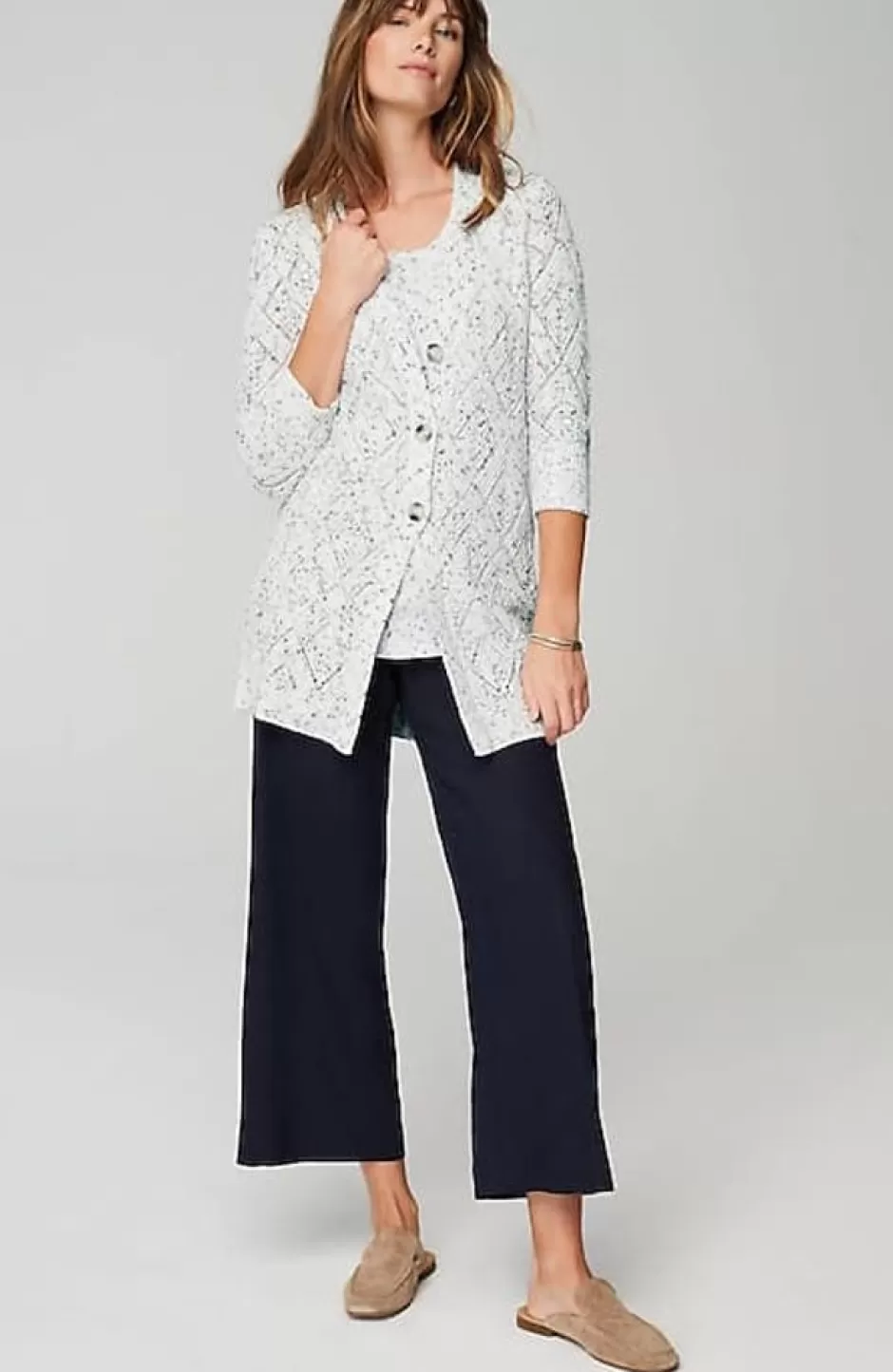 J.Jill Multi-Tweed Lightweight Cardi | Jjill | Women Sweaters