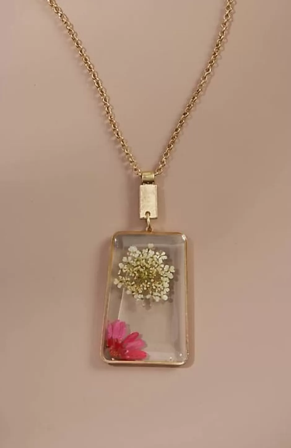 J.Jill Nature'S Charm Pressed-Flower Pendant Necklace | Jjill | Women Jewelry