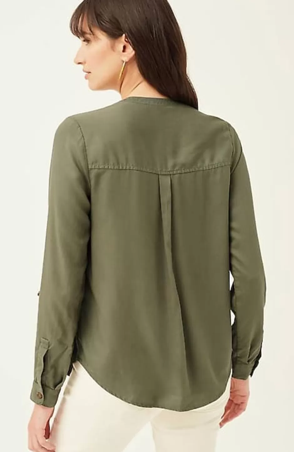 J.Jill Overdyed Button-Front Camp Shirt | Jjill | Women Shirts & Blouses