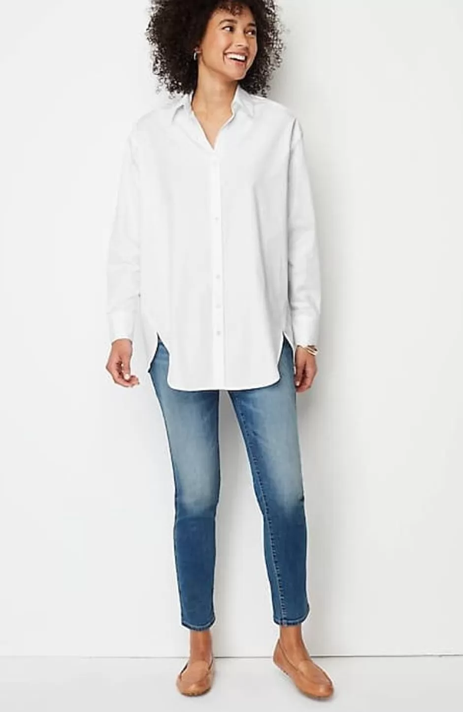 J.Jill Oversized Cotton Poplin Tunic | Jjill | Women Tunics