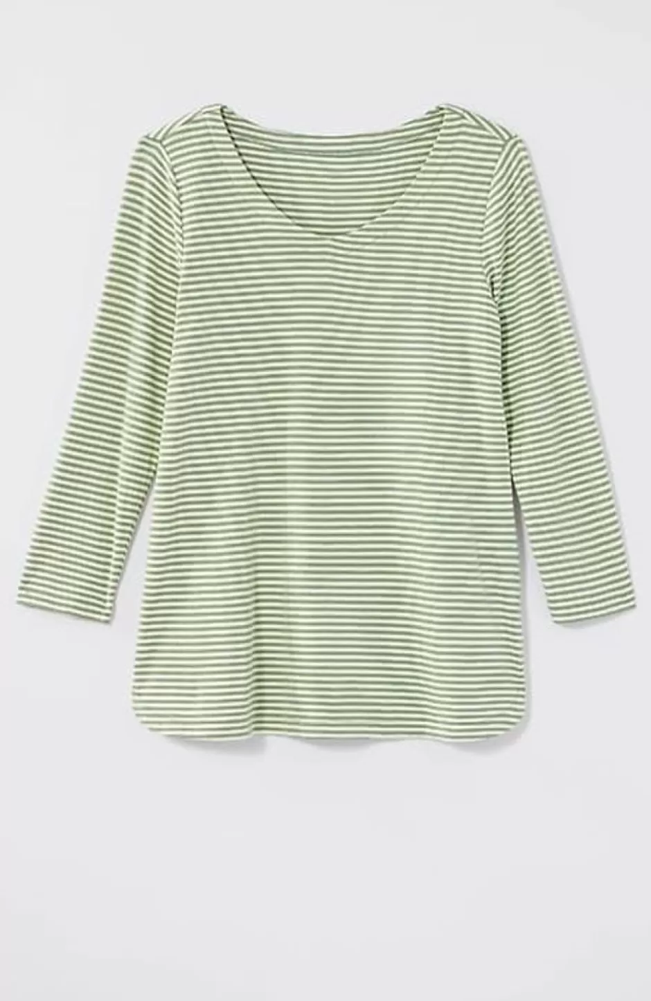 J.Jill Pima 3/4-Sleeve V-Neck Tee | Jjill | Women Tops & Tees