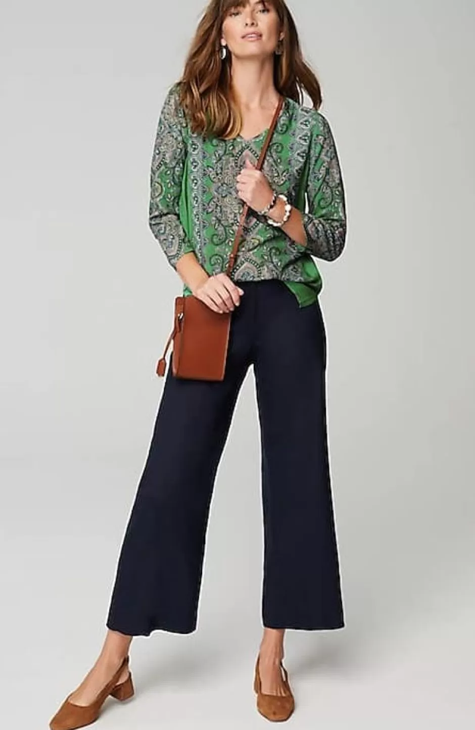 J.Jill Placed-Paisley Top | Jjill | Women Shirts & Blouses