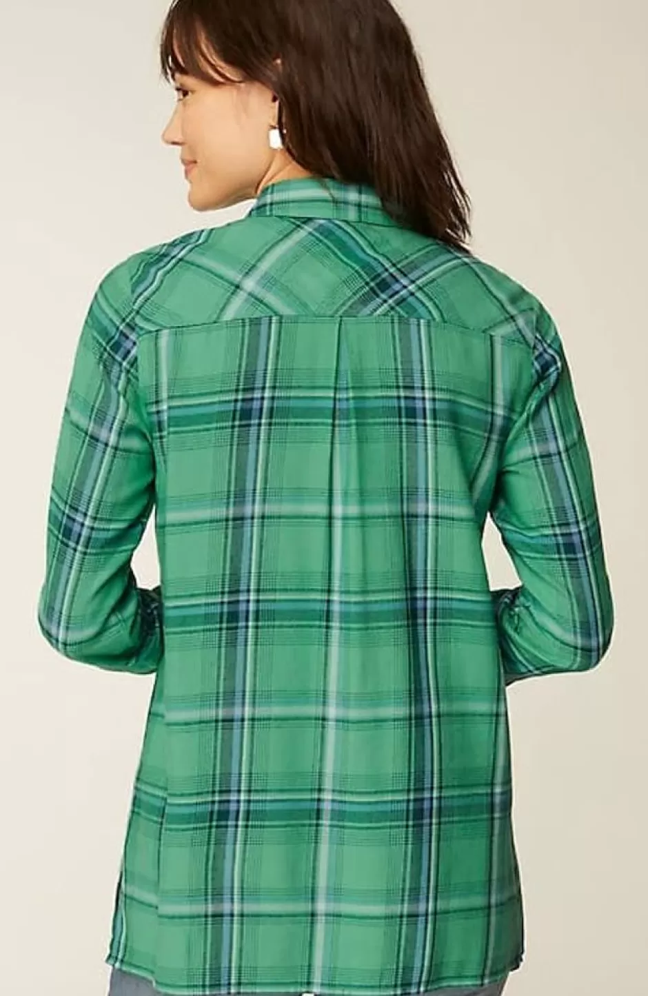 J.Jill Plaid Button-Front Tunic | Jjill | Women Tunics