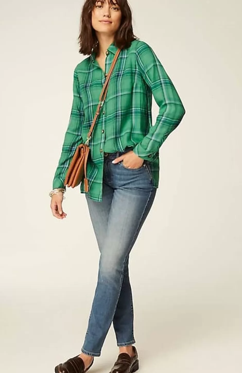 J.Jill Plaid Button-Front Tunic | Jjill | Women Tunics