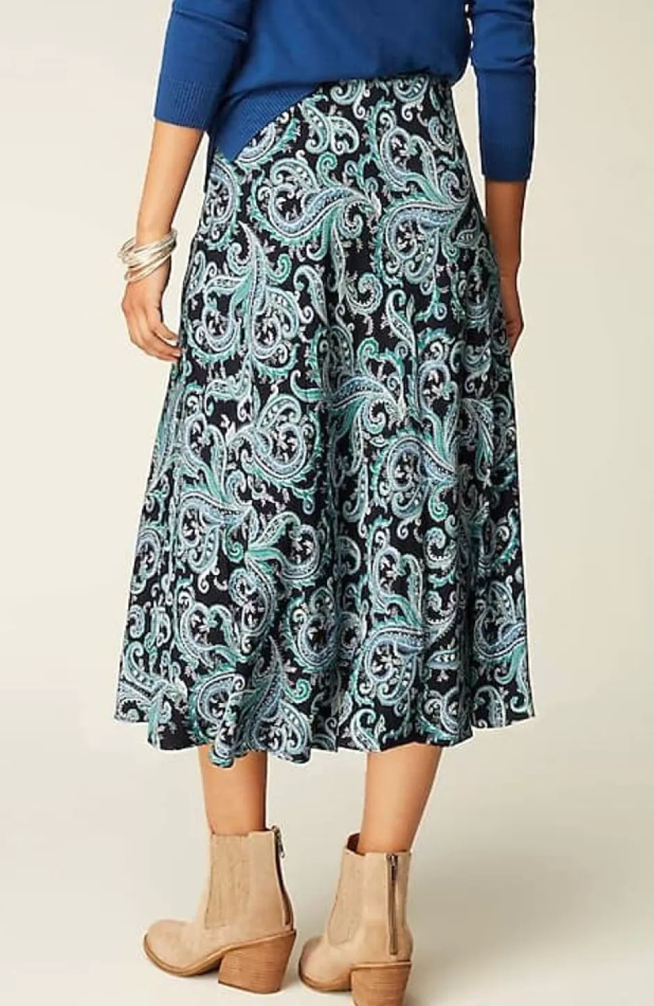 J.Jill Printed A-Line Midi Skirt | Jjill | Women Skirts