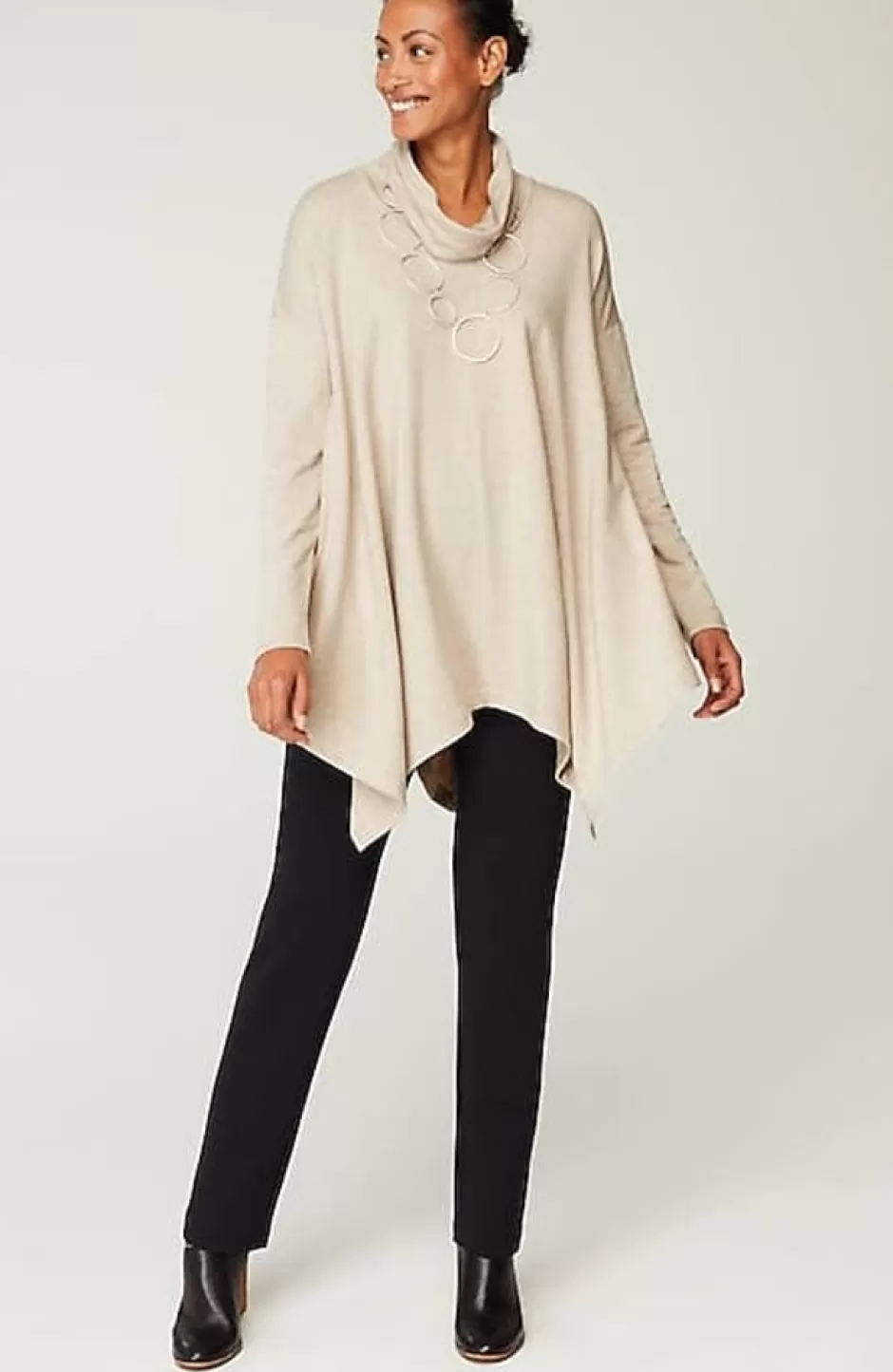 J.Jill Pure Jill Affinity Dipped-Hem Tunic | Jjill | Women Tops & Tees