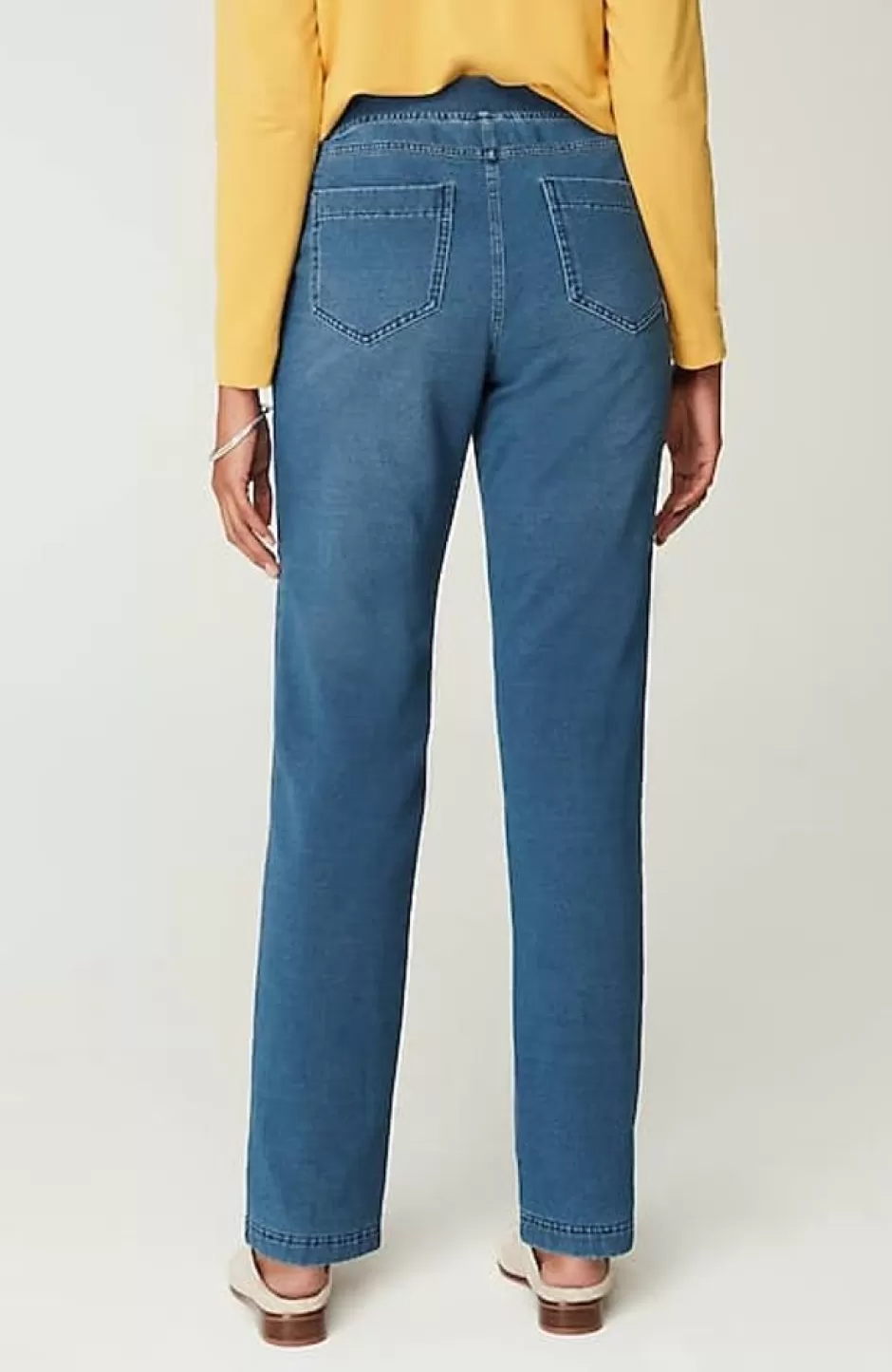 J.Jill Pure Jill Brushed-Back Indigo Pants | Jjill | Women Pants & Jeans