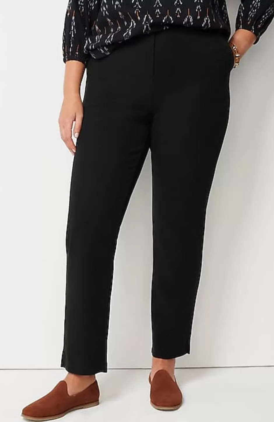 J.Jill Pure Jill Diagonal-Knit Straight-Leg Pants | Jjill | Women Pants & Jeans