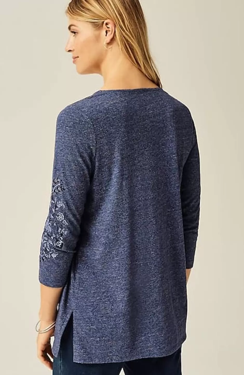 J.Jill Pure Jill Embroidered Jersey Tunic | Jjill | Women Tops & Tees