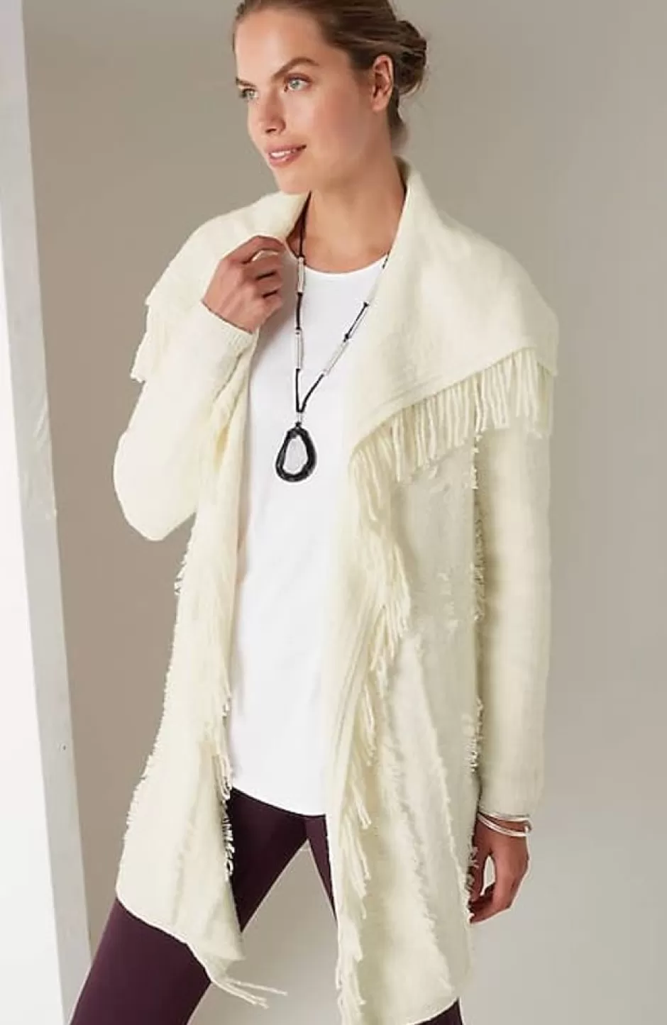 J.Jill Pure Jill Fringed Cardi | Jjill | Women Sweaters