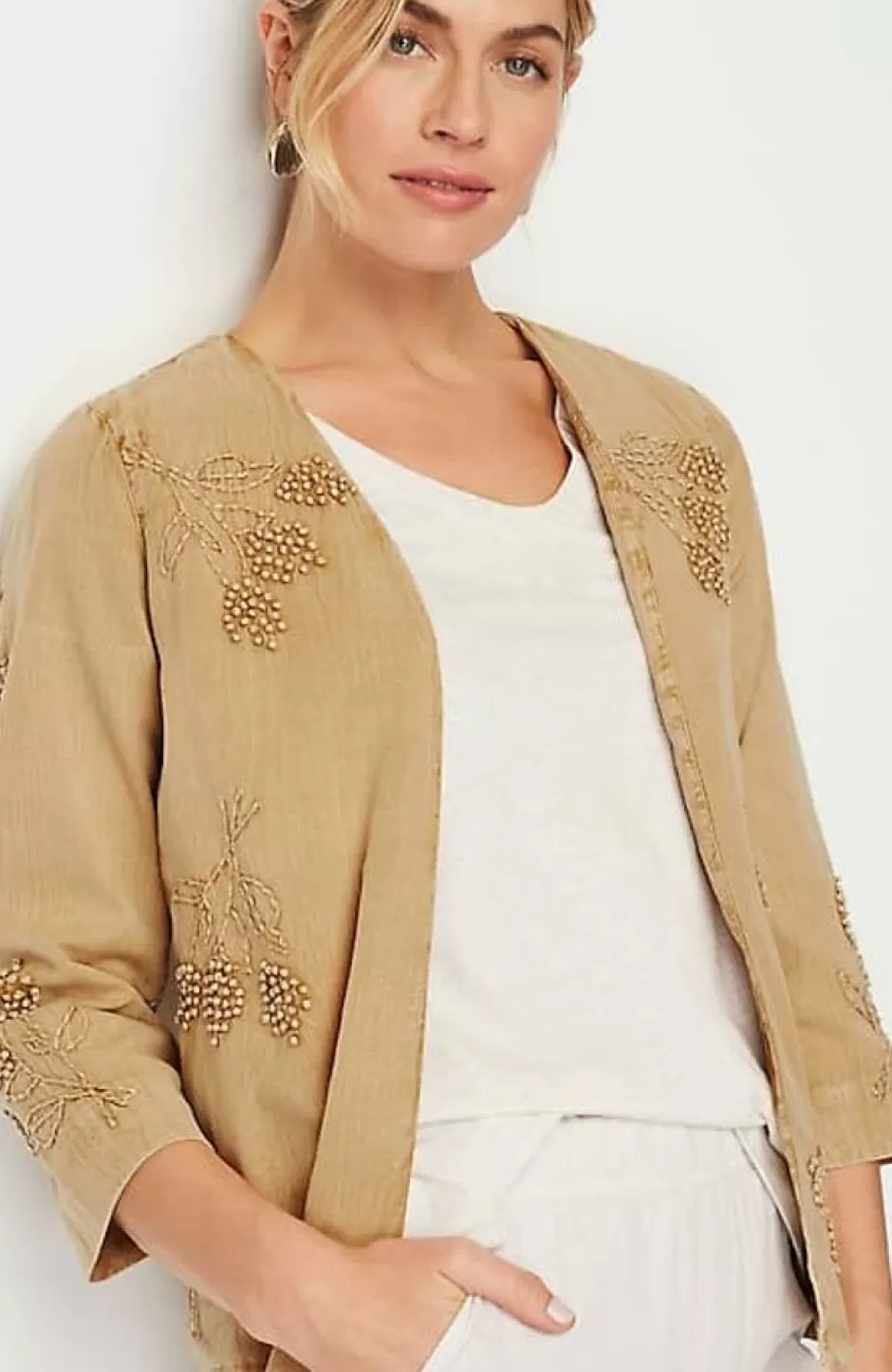 J.Jill Pure Jill Hand-Embroidered Jacket | Jjill | Women Jackets & Coats