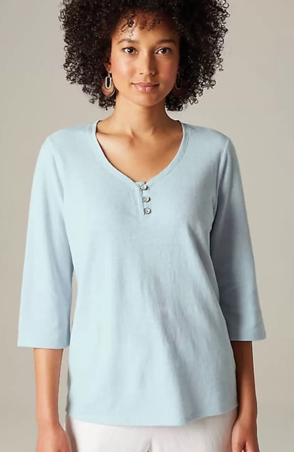 J.Jill Pure Jill Hemp U0026 Cotton Henley Top | Jjill | Women Tops & Tees