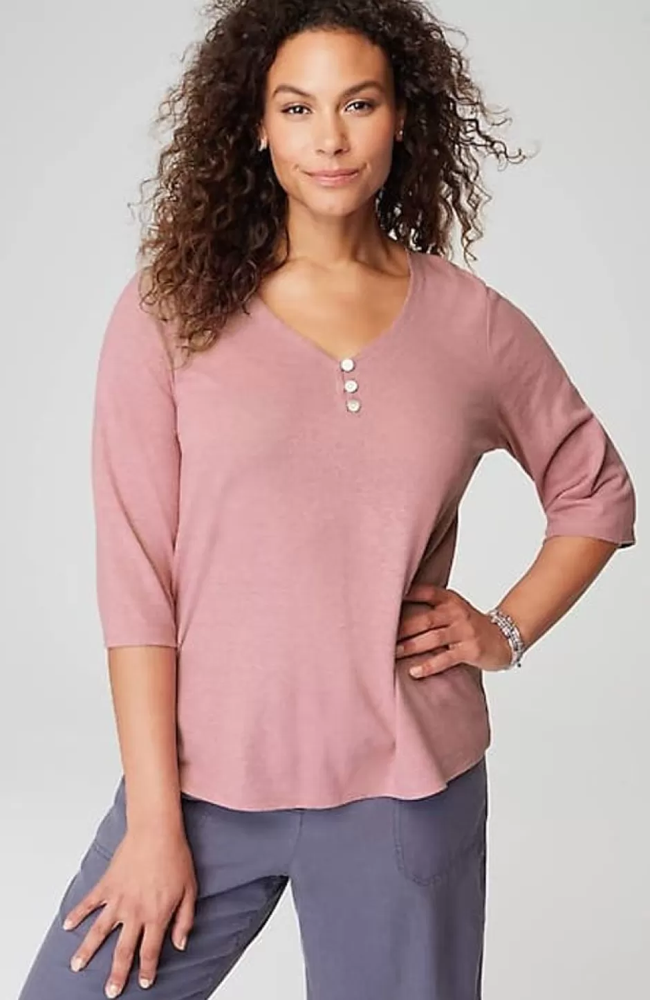 J.Jill Pure Jill Hemp U0026 Cotton Henley Top | Jjill | Women Tops & Tees