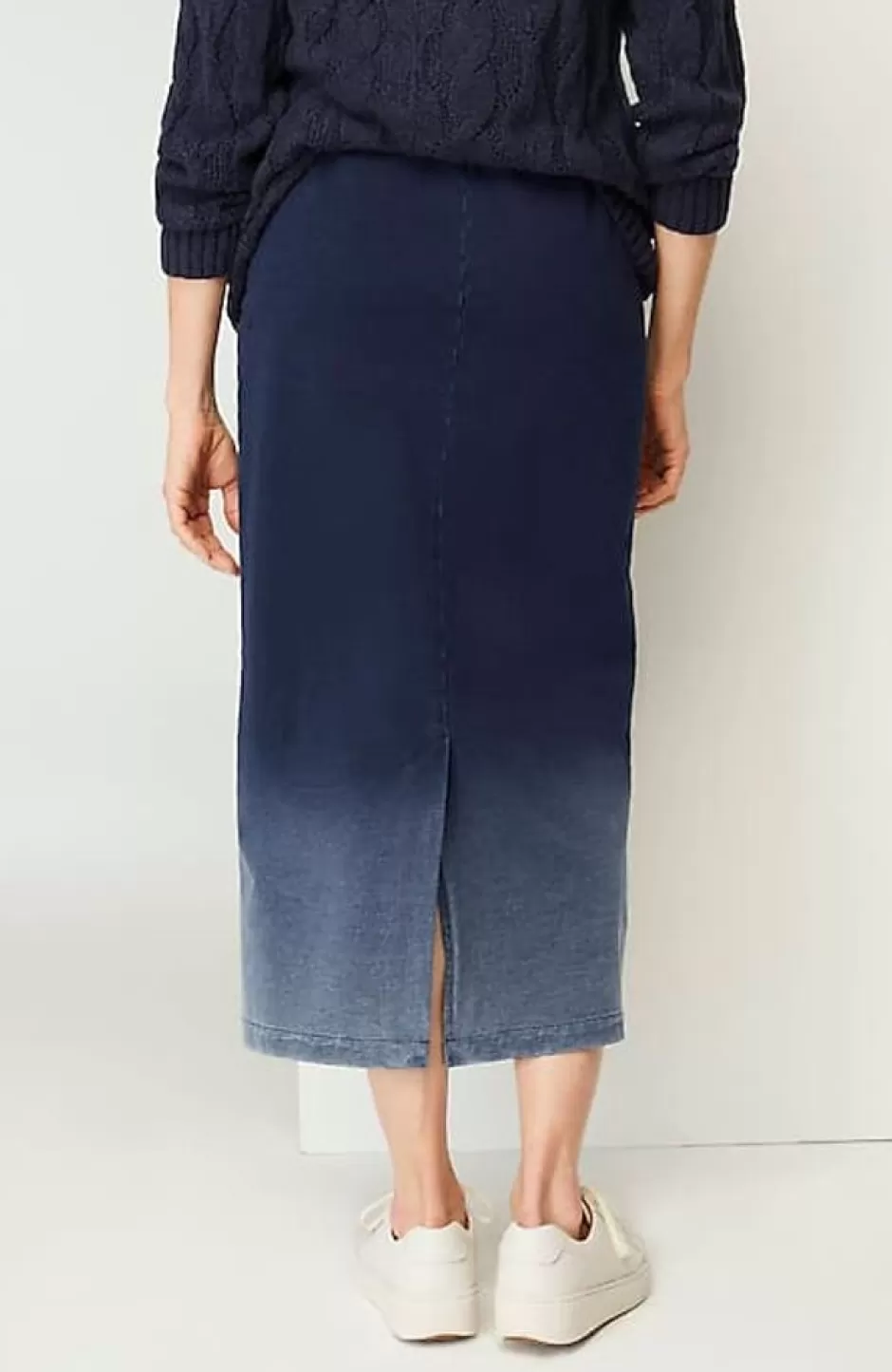 J.Jill Pure Jill Indigo Dip-Dyed Midi Skirt | Jjill | Women Skirts