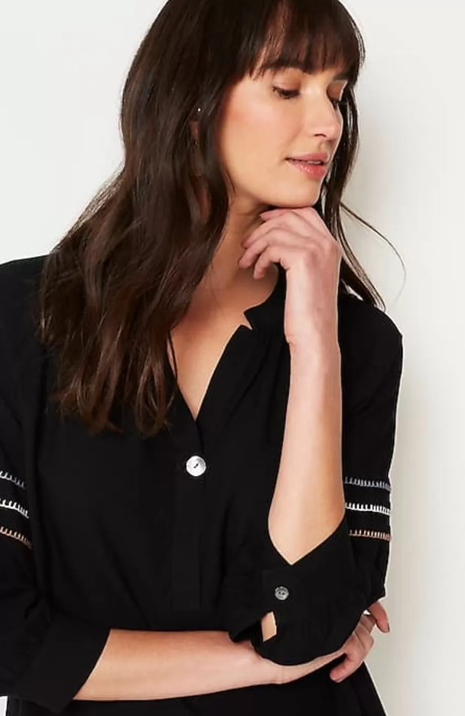 J.Jill Pure Jill Multicolored Whipstitch Top | Jjill | Women Shirts & Blouses