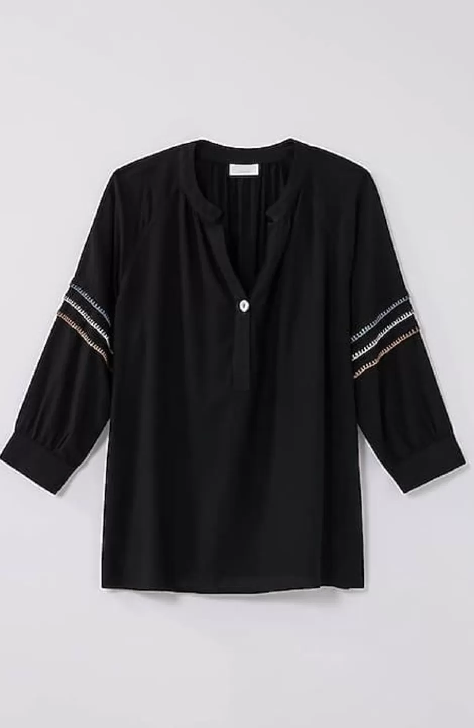 J.Jill Pure Jill Multicolored Whipstitch Top | Jjill | Women Shirts & Blouses