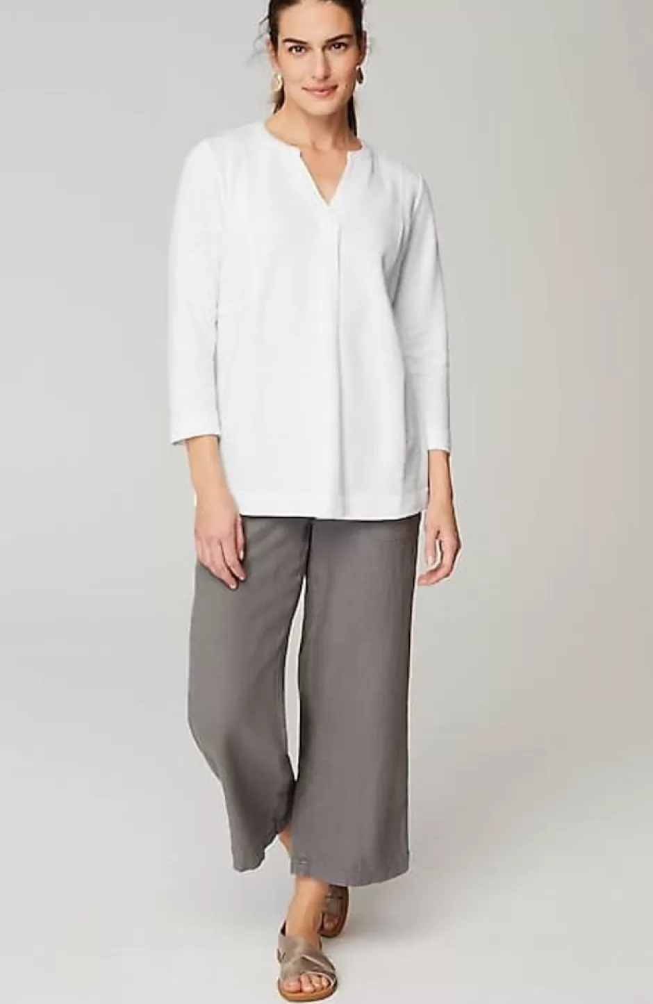 J.Jill Pure Jill Organically Grown Cotton Buttoned Top | Jjill | Women Tops & Tees