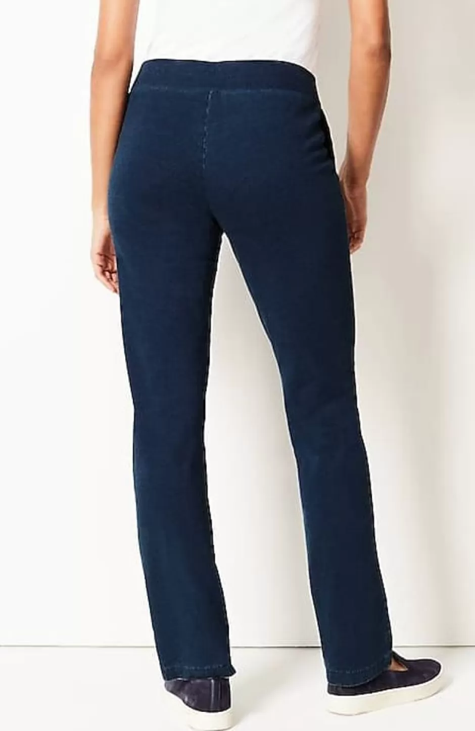 J.Jill Pure Jill Slim-Leg Indigo Knit Jeans | Jjill | Women Pants & Jeans