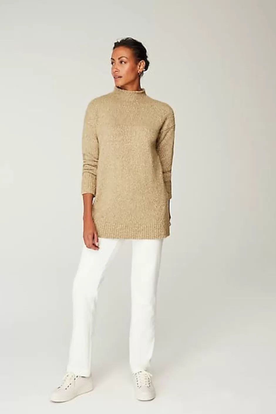 J.Jill Pure Jill Slub-Textured Seamed Sweater | Jjill | Women Sweaters